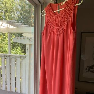 New with tags, beautiful coral dress Size Small